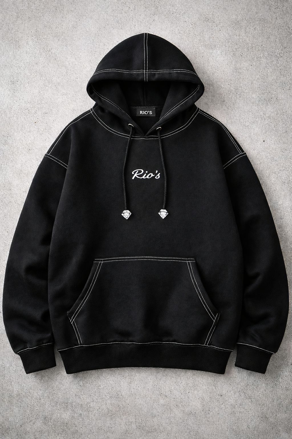 Rio’s’ Gallery Navel black White stitches
