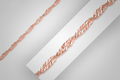 Singapore chain crafted in 14k rose gold measuring
