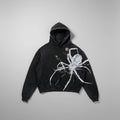 Spider Print long sleeve hoodie